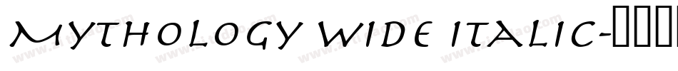 Mythology Wide Italic字体转换